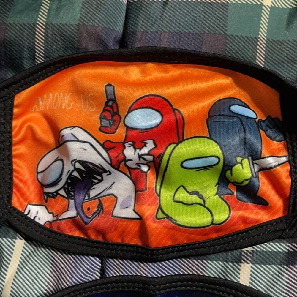 6/$20 New set/2 Among Us face masks